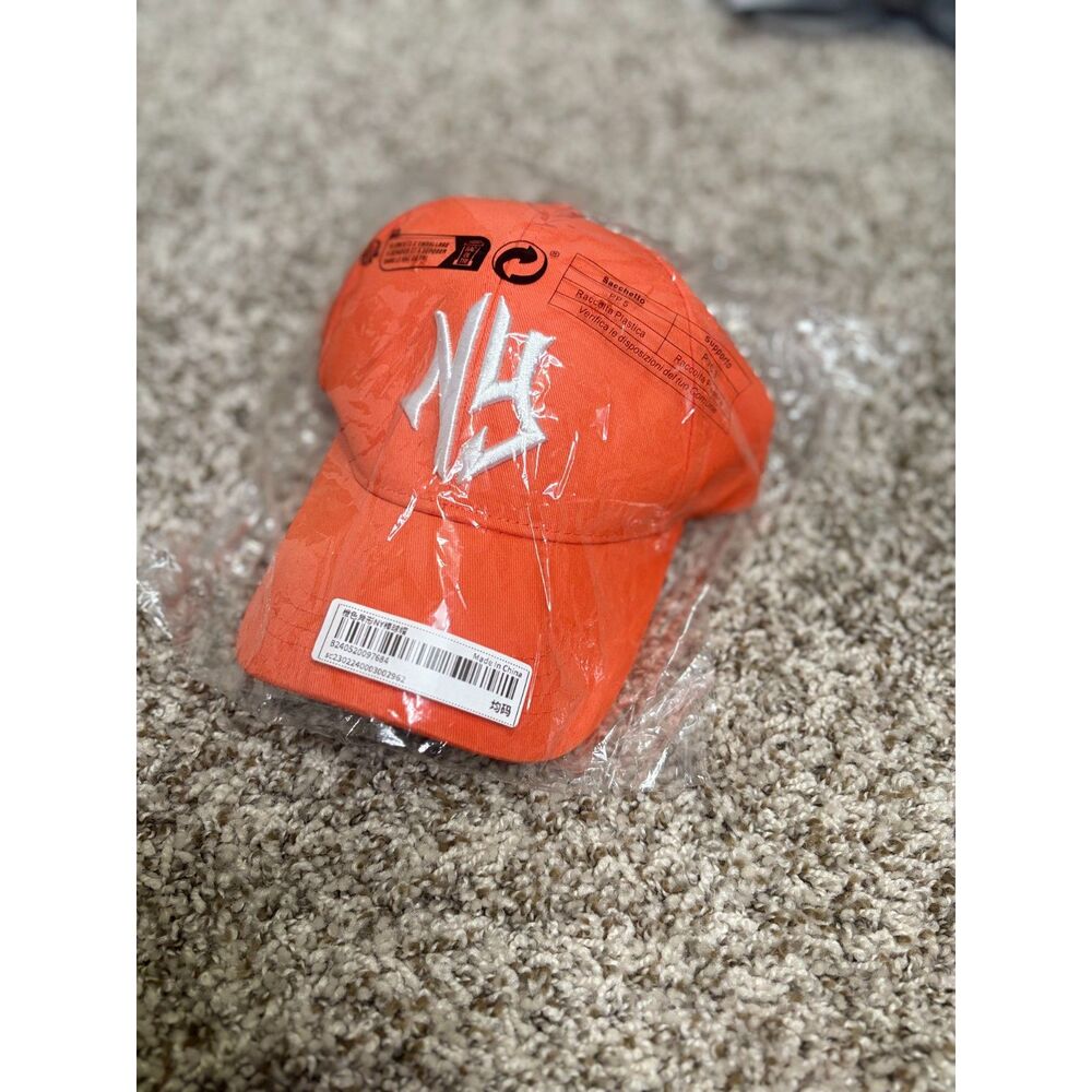 Orange NY Embroidered Baseball Cap Hat